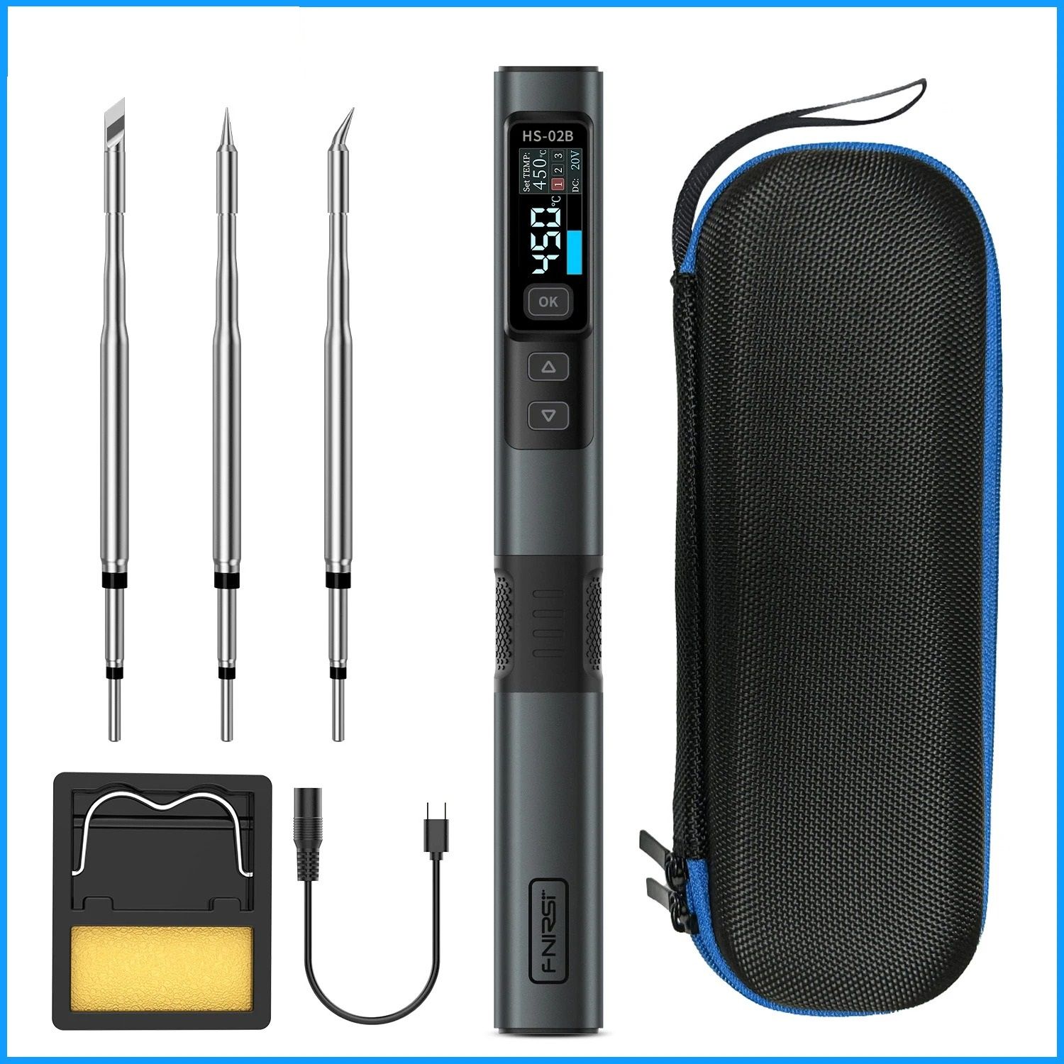 Adjustable Temperature Soldering Iron Kit For Precision Welding And Repair Work 7