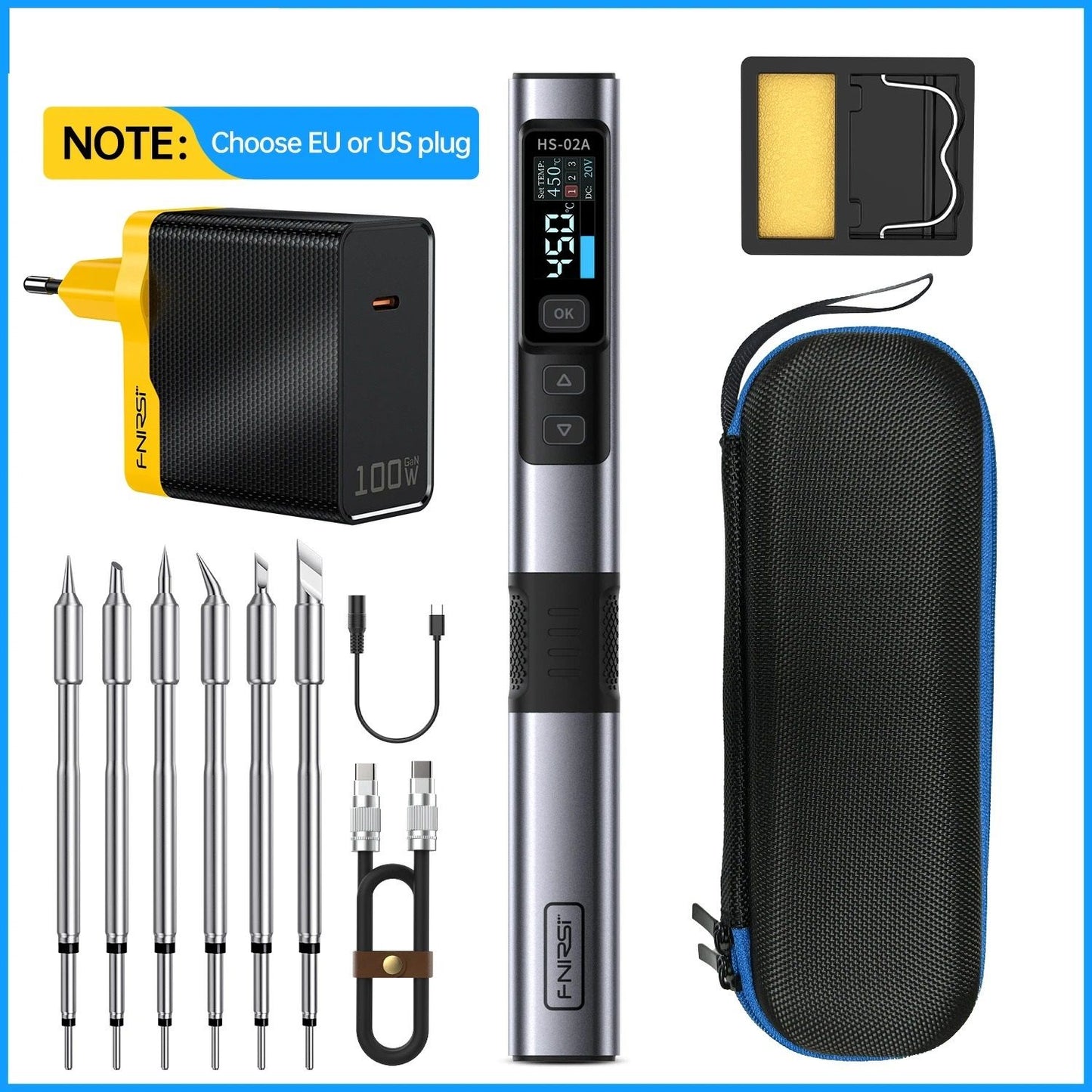 Adjustable Temperature Soldering Iron Kit For Precision Welding And Repair Work 15
