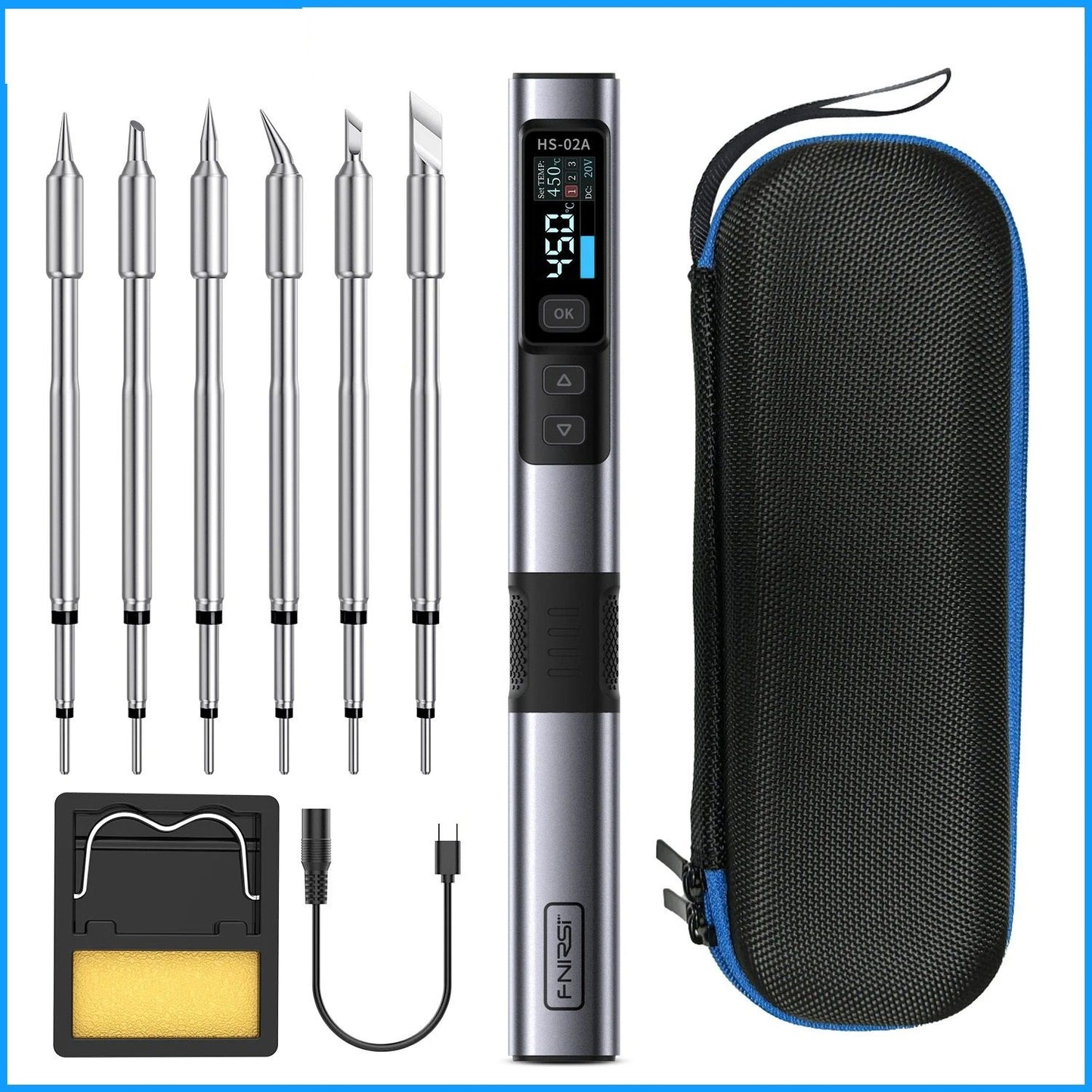 Adjustable Temperature Soldering Iron Kit For Precision Welding And Repair Work 16
