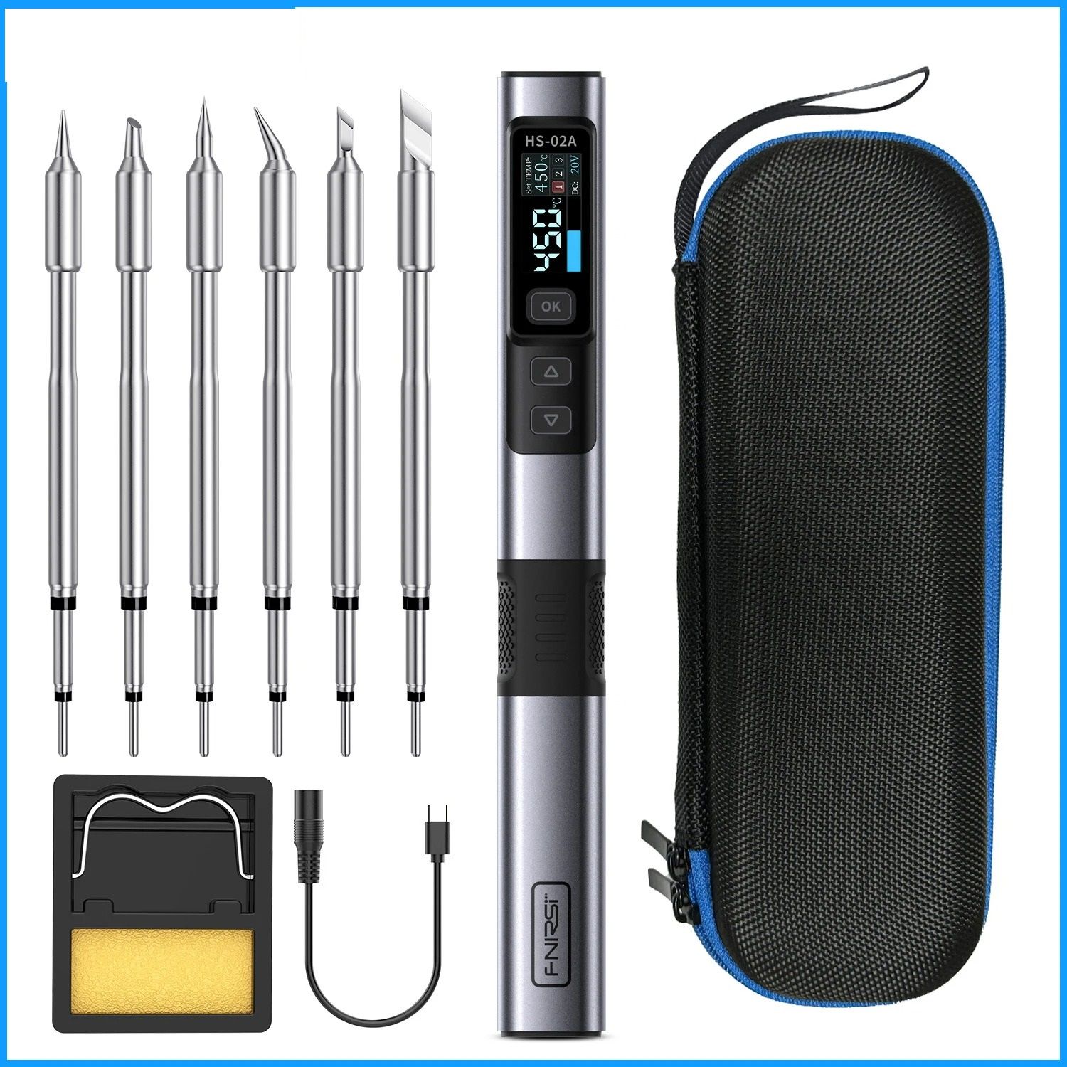 Adjustable Temperature Soldering Iron Kit For Precision Welding And Repair Work 16