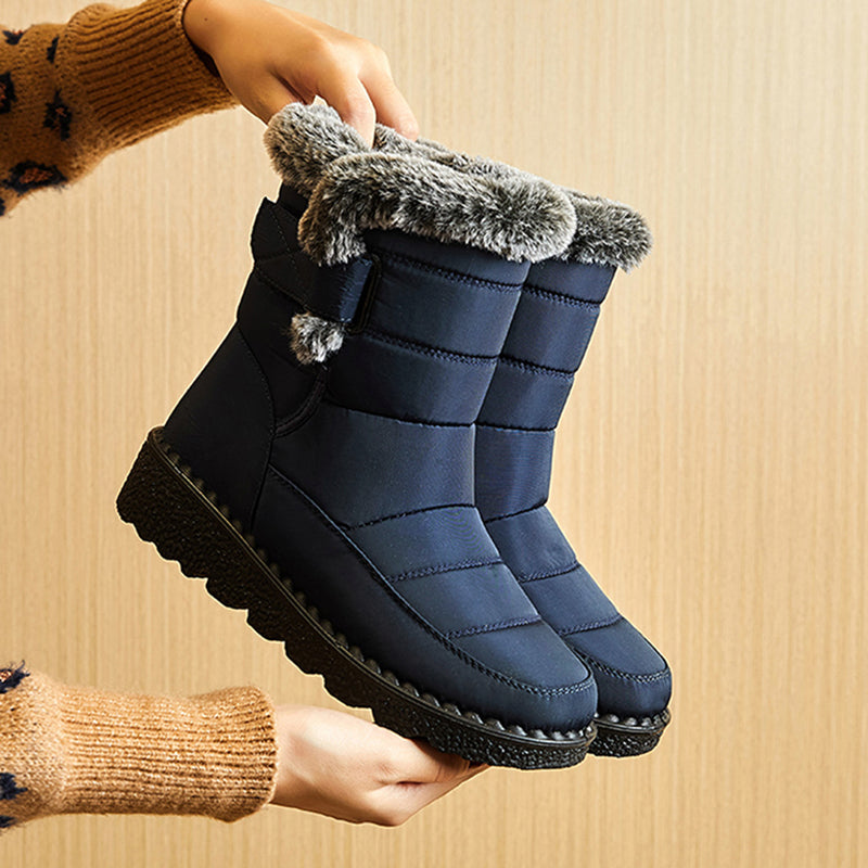 Stylish Snow Women Boots Soft Womens Boots Platform Ladies Shoes Fur Keep Warm Boots Ladies New Plu 2