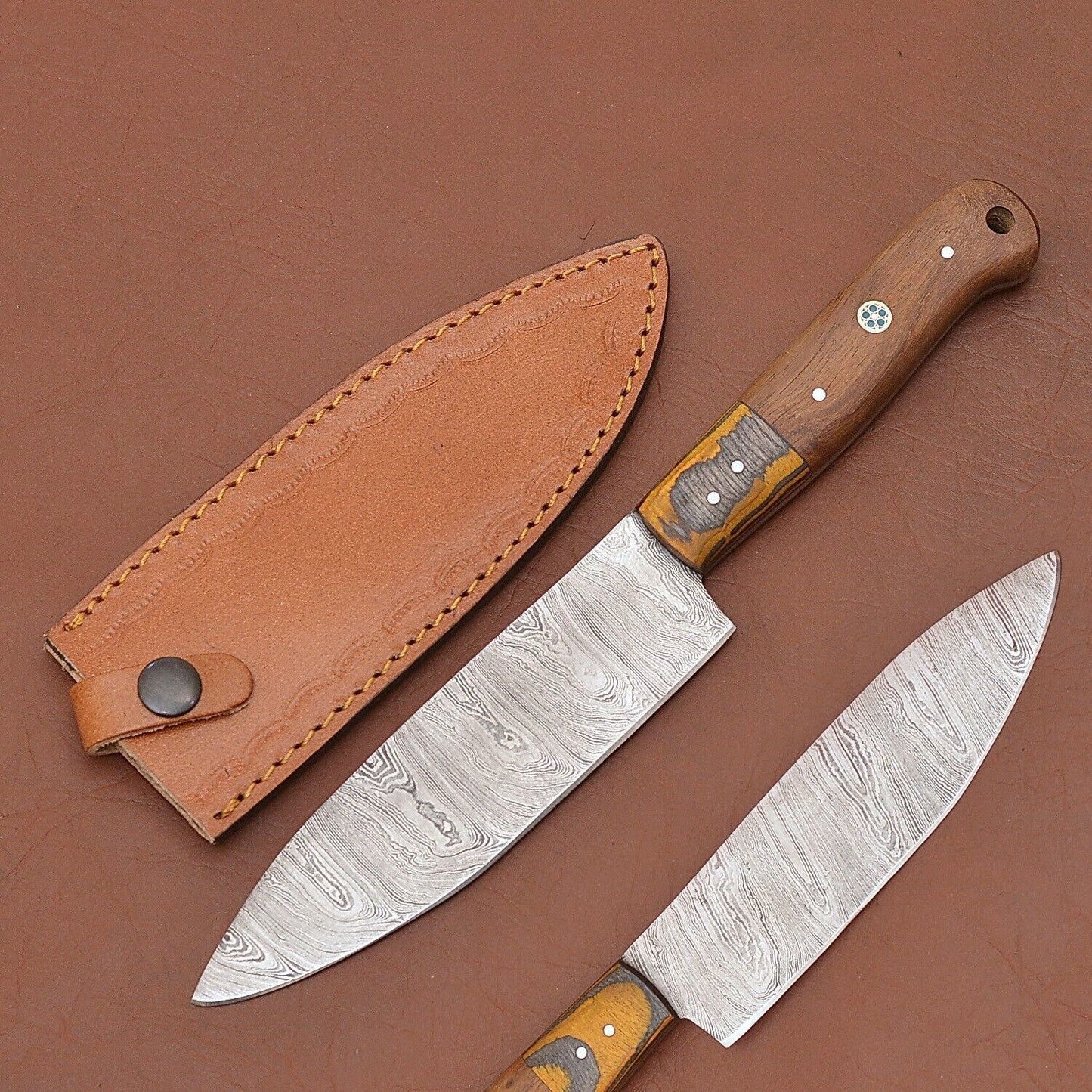 Artisan Forged Damascus Steel Chef Knife – Precision Kitchen