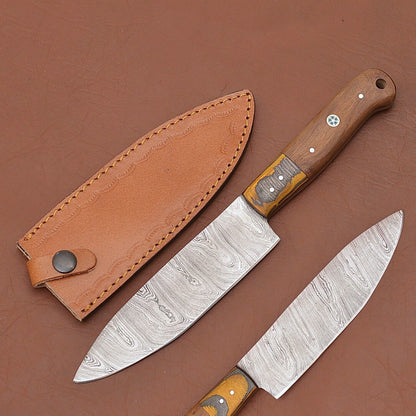 Artisan Forged Damascus Steel Chef Knife – Precision Kitchen