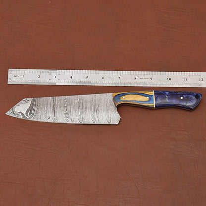 Professional Handmade Damascus Steel Chef Knife  Full Tang Handle 2