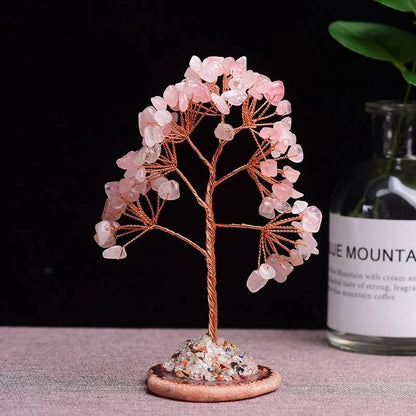 Crystal Money Tree With Agate Base For Home And Office Decoration 2