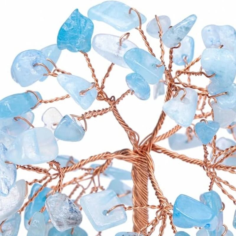 Crystal Money Tree With Agate Base For Home And Office Decoration 5