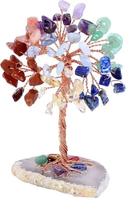 Crystal Money Tree With Agate Base For Home And Office Decoration 6