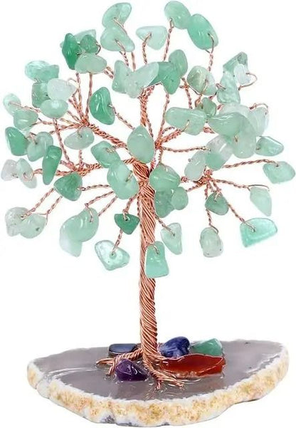 Crystal Money Tree With Agate Base For Home And Office Decoration 8