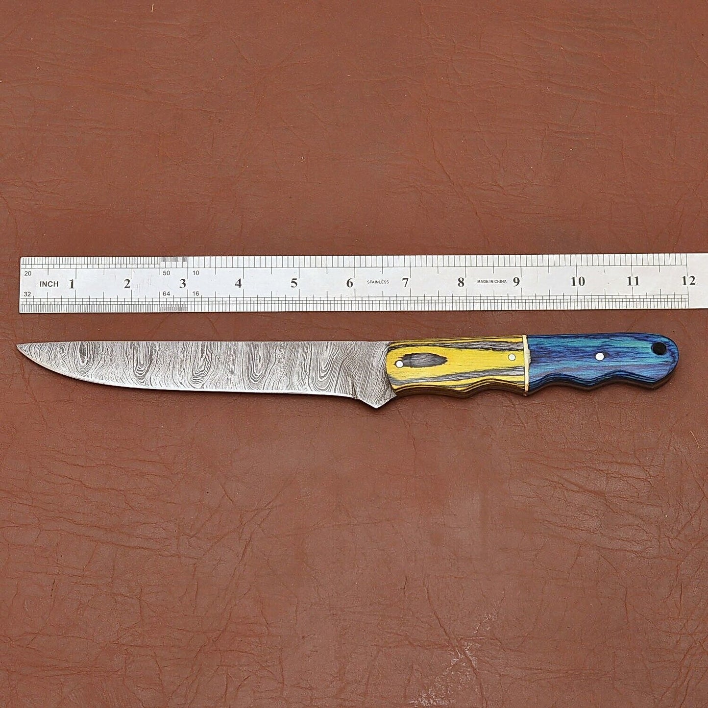 Handmade Damascus Chef Knife  Crafted For Kitchen Experts 3