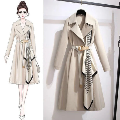 Elegant Womens Long Coat Loose Fit Fashionable Outerwear For Spring And Autumn Trendy And Slimming  1