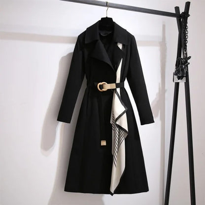 Elegant Womens Long Coat Loose Fit Fashionable Outerwear For Spring And Autumn Trendy And Slimming  6