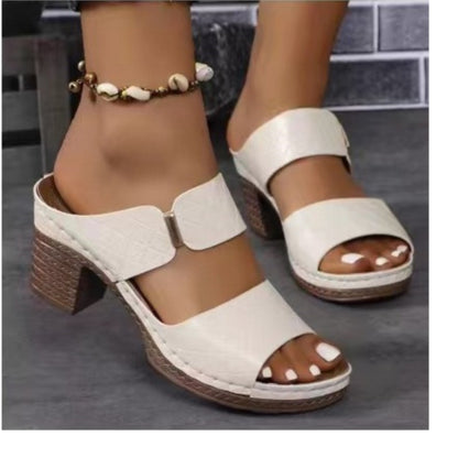 Elegant Summer Sandals For Women Fashionable Wedge Shoes  Slides Breathable Slippers For Daily Casu 1