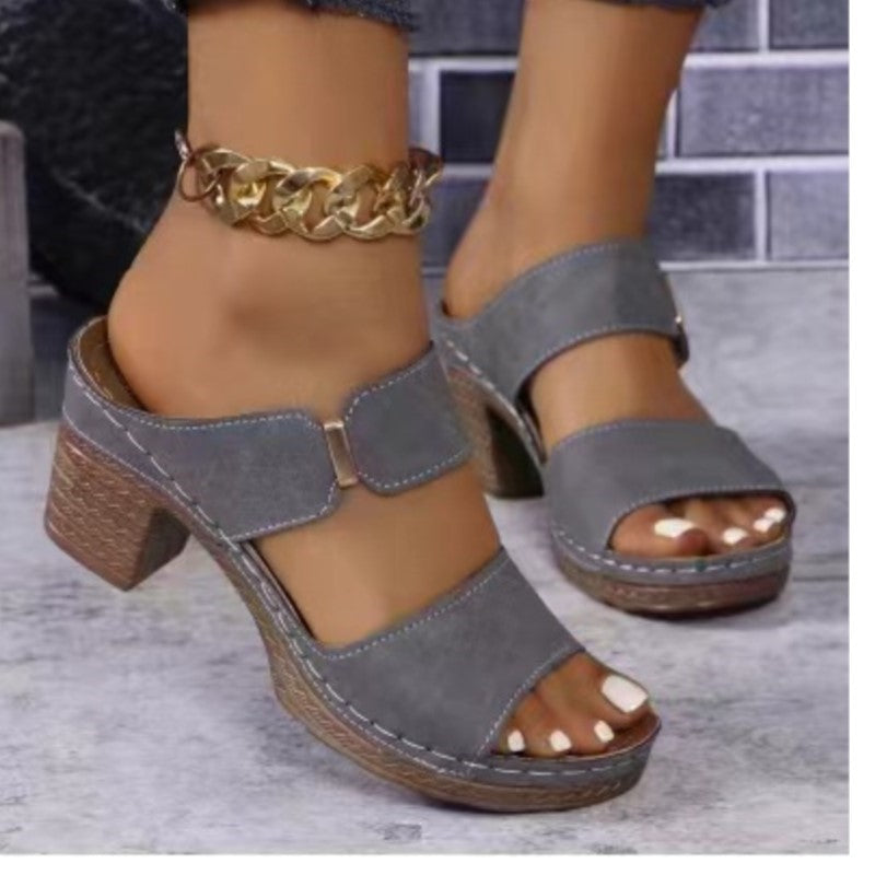 Elegant Summer Sandals For Women Fashionable Wedge Shoes  Slides Breathable Slippers For Daily Casu 3