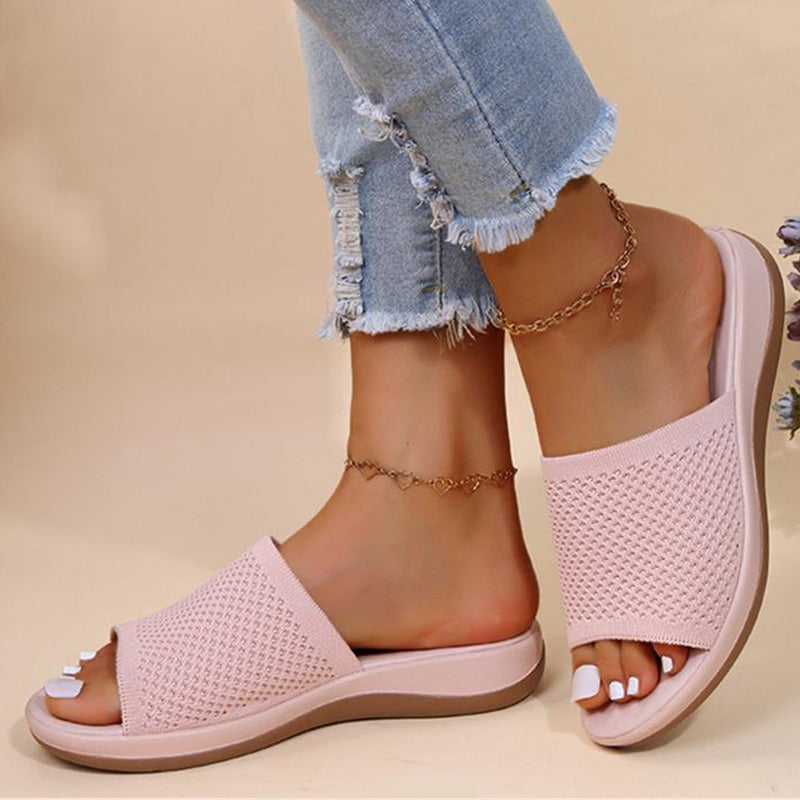 Retro Fashion Sandals For Women Summer Stylish Wedge SlipOn Party Shoes Elegant Female Sandal Desig 7