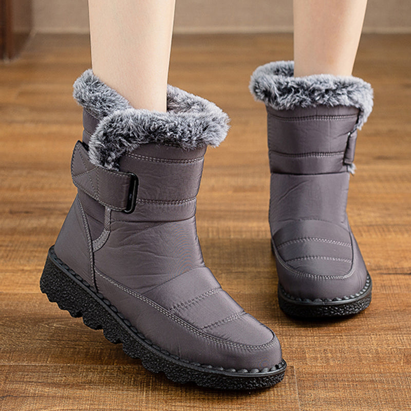 Fashion Womens Boots Snow Casual Platform Ladies Shoes Mid High Winter Boots For Girls Trendy Botas 6