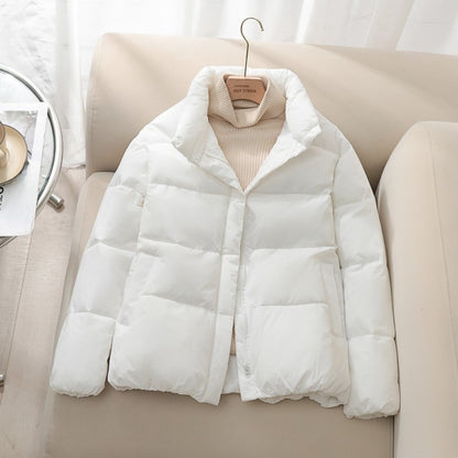 Winter Coat Womens Loose Fit Short Puffer Jacket Thickened Cotton Padding For Cold Weather 6
