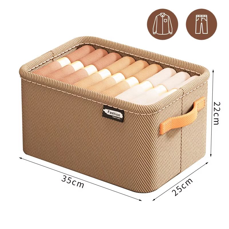 ThickFold Wardrobe Clothes Organizer  Thicken Storage Box For Pants Sweaters Jeans  Cabinet Drawers 10
