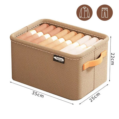 ThickFold Wardrobe Clothes Organizer  Thicken Storage Box For Pants Sweaters Jeans  Cabinet Drawers 10