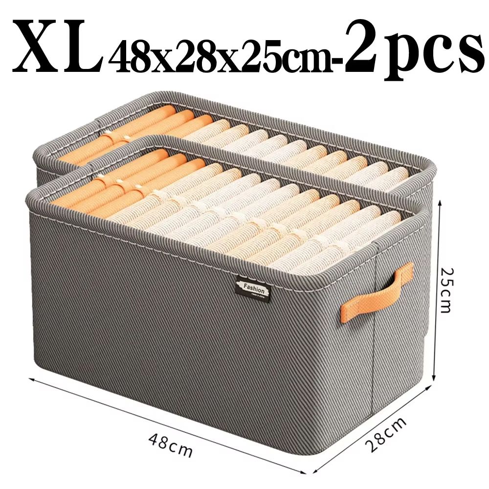 ThickFold Wardrobe Clothes Organizer  Thicken Storage Box For Pants Sweaters Jeans  Cabinet Drawers 12