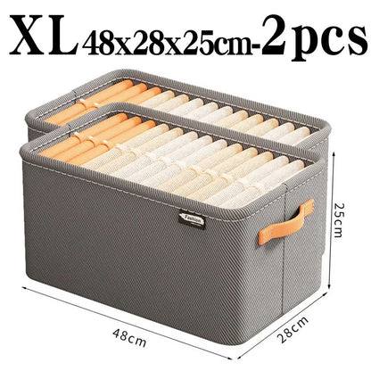 ThickFold Wardrobe Clothes Organizer  Thicken Storage Box For Pants Sweaters Jeans  Cabinet Drawers 12