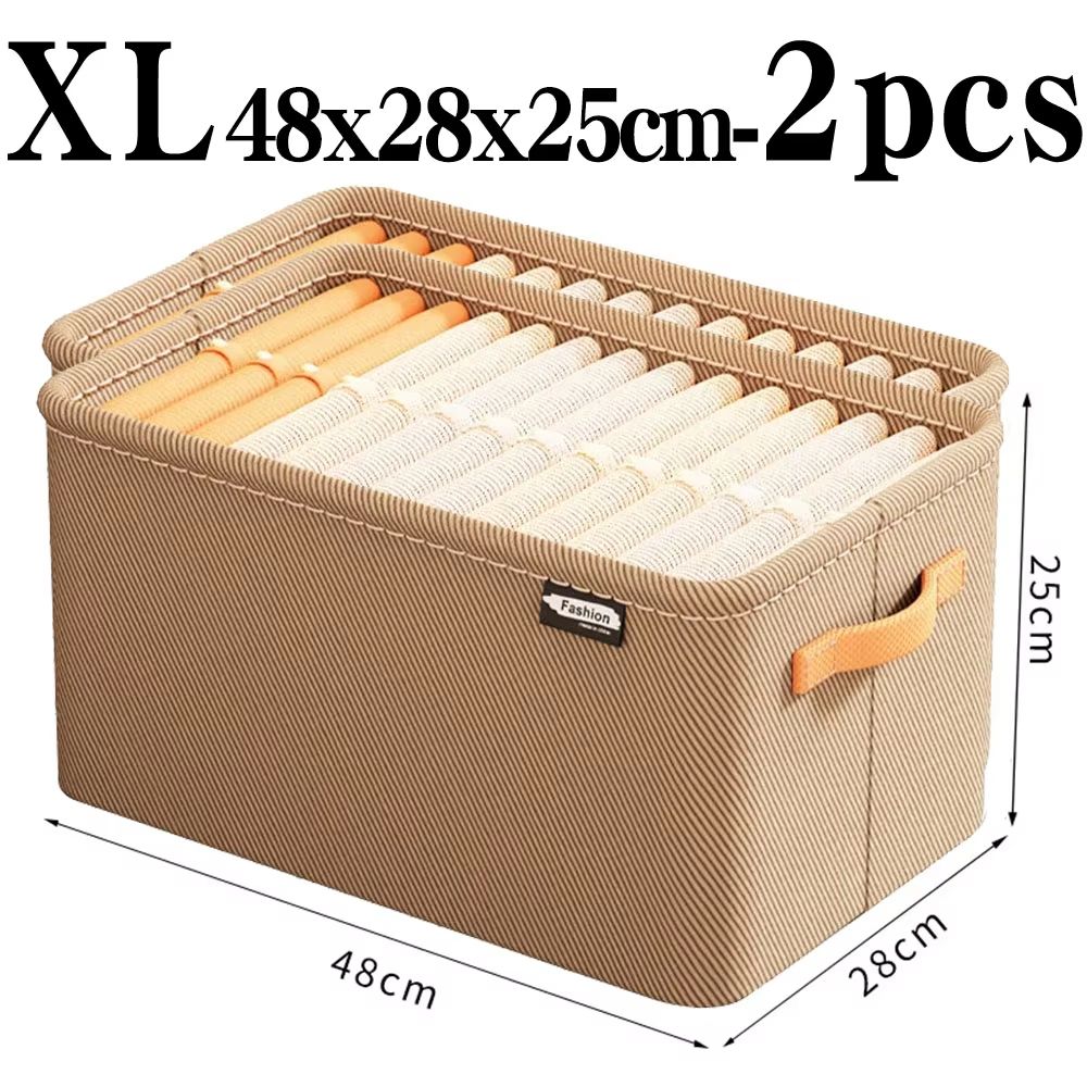 ThickFold Wardrobe Clothes Organizer  Thicken Storage Box For Pants Sweaters Jeans  Cabinet Drawers 13
