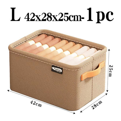 ThickFold Wardrobe Clothes Organizer  Thicken Storage Box For Pants Sweaters Jeans  Cabinet Drawers 15