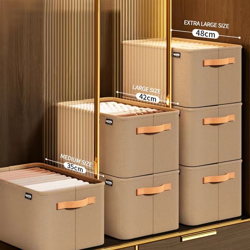 ThickFold Wardrobe Clothes Organizer  Thicken Storage Box For Pants Sweaters Jeans  Cabinet Drawers 1