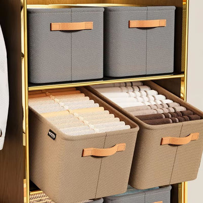 ThickFold Wardrobe Clothes Organizer  Thicken Storage Box For Pants Sweaters Jeans  Cabinet Drawers 2