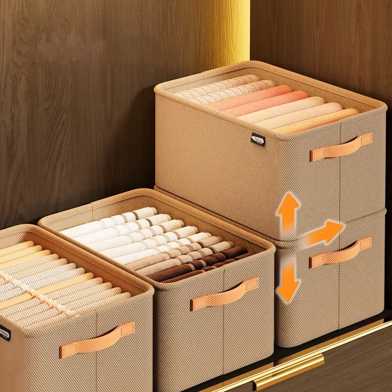 ThickFold Wardrobe Clothes Organizer  Thicken Storage Box For Pants Sweaters Jeans  Cabinet Drawers 3