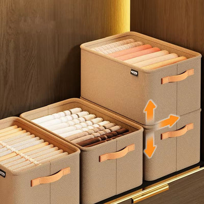 ThickFold Wardrobe Clothes Organizer  Thicken Storage Box For Pants Sweaters Jeans  Cabinet Drawers 3