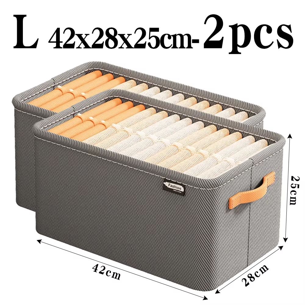 ThickFold Wardrobe Clothes Organizer  Thicken Storage Box For Pants Sweaters Jeans  Cabinet Drawers 16