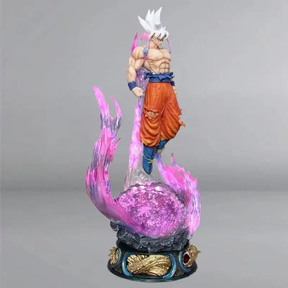 Dragon Ball Goku Action Figure Ultra Instinct LED Light PVC Statue Collectible Model 5