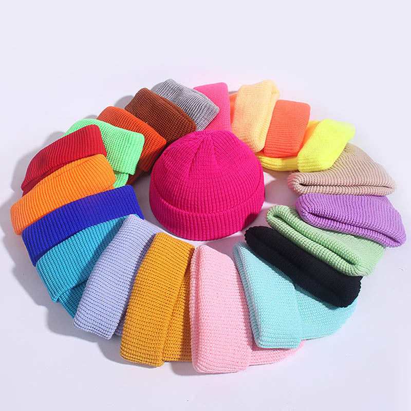 Knitted Hat, Brimless Cap, Winter Warm Beanies, Fashion Hip Hop Style for Men and Women