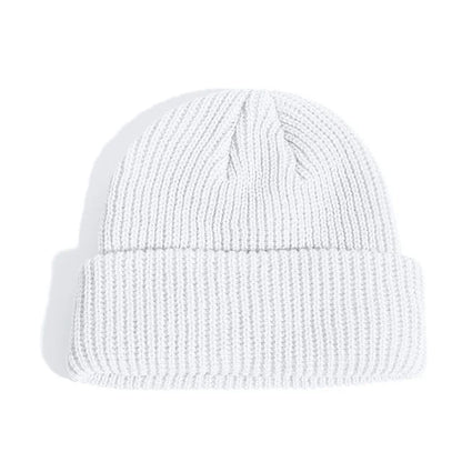 Knitted Hat, Brimless Cap, Winter Warm Beanies, Fashion Hip Hop Style for Men and Women