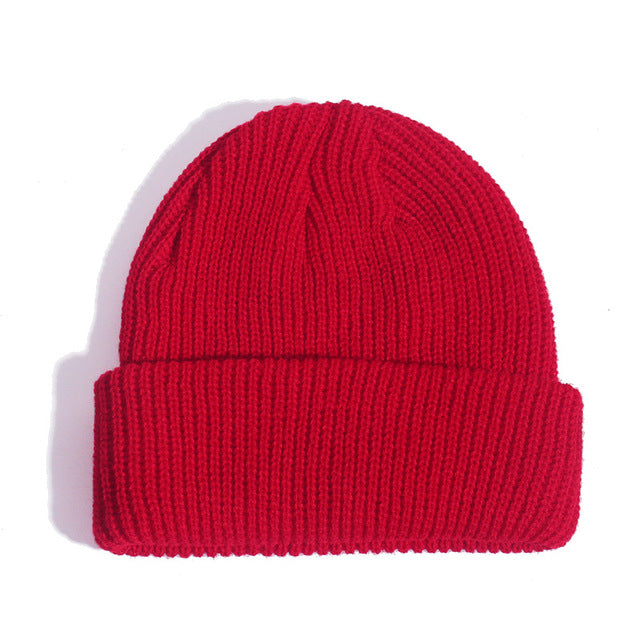 Knitted Hat, Brimless Cap, Winter Warm Beanies, Fashion Hip Hop Style for Men and Women