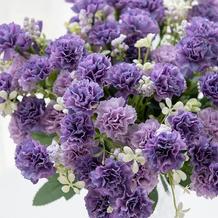 Small Carnation Artificial Flowers Wedding Arch Decor Christmas Garland Accessories Home Floral Arr 2