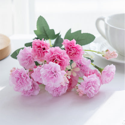 Small Carnation Artificial Flowers Wedding Arch Decor Christmas Garland Accessories Home Floral Arr 6