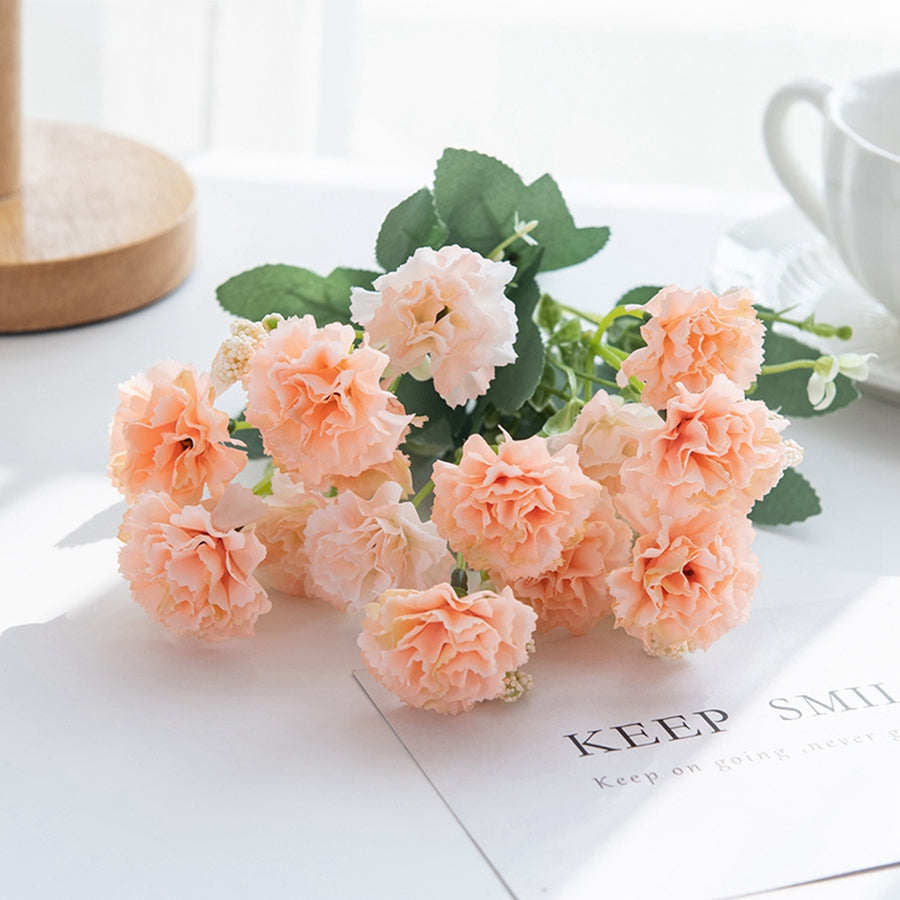 Small Carnation Artificial Flowers Wedding Arch Decor Christmas Garland Accessories Home Floral Arr 9