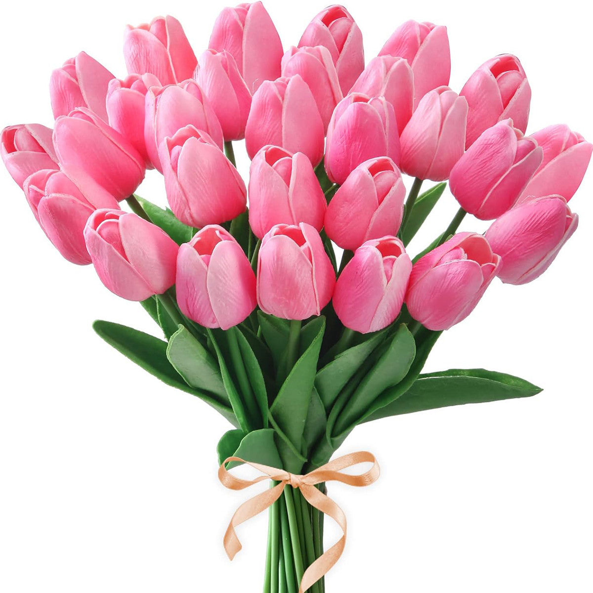 Artificial Flower Tulip Realistic Touch Bouquet Vase Scrap Booking Decor Wedding Garland Home Decor 8