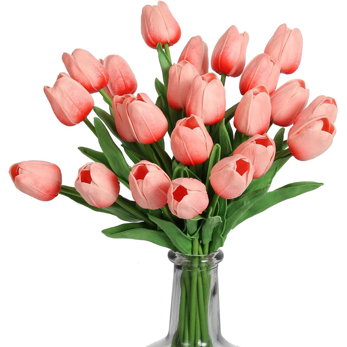 Artificial Flower Tulip Realistic Touch Bouquet Vase Scrap Booking Decor Wedding Garland Home Decor 9