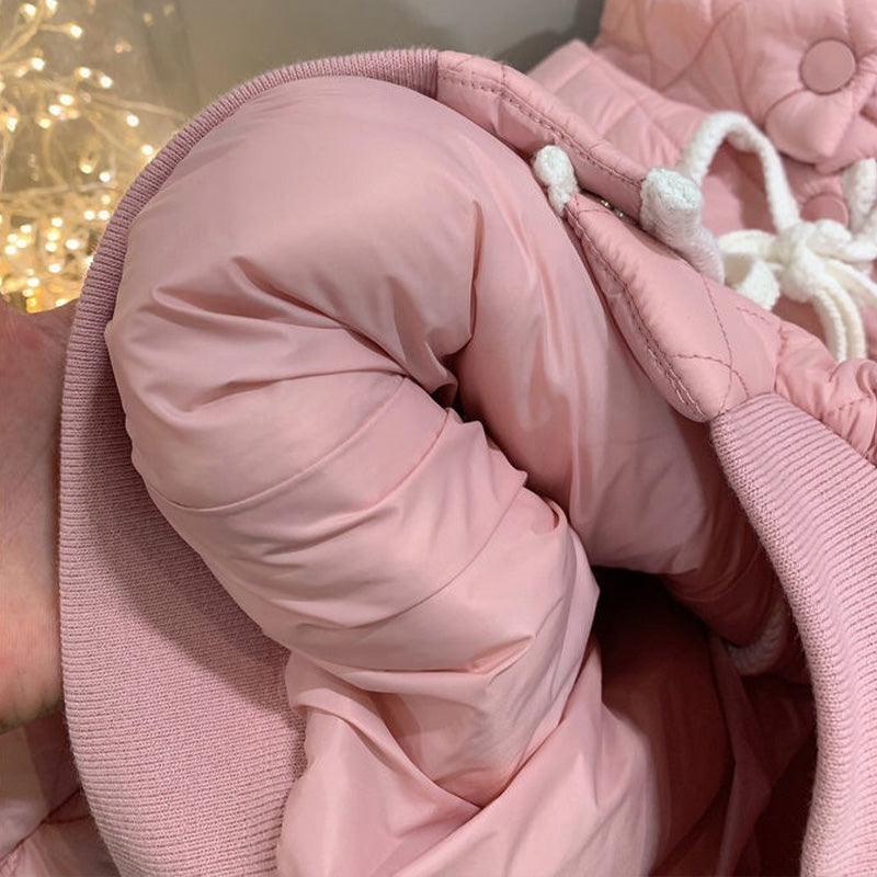 Winter Kids Jacket Warm Cotton Coat With Turndown Collar Thick Outerwear For Baby Girls And Childre 3