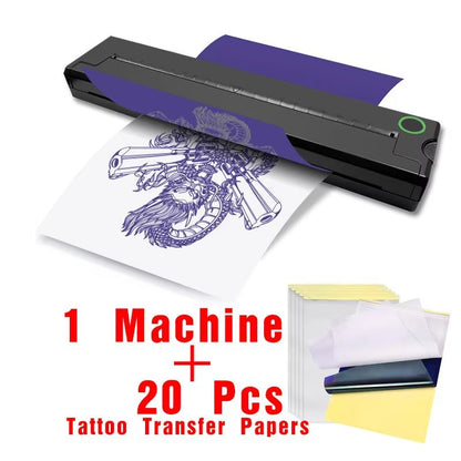 2025 Portable Tattoo Thermal Printer  Wireless Bluetooth A4 Stencil And Document Printer 7