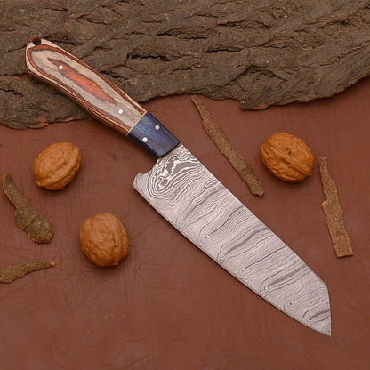 Handcrafted Damascus Steel Fillet Knife  Durable Wooden Handle Design 2