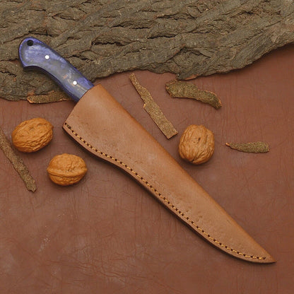 Custom Handmade Damascus Steel Cooking Knife  Durable 12 Inch Full Tang Blade 3