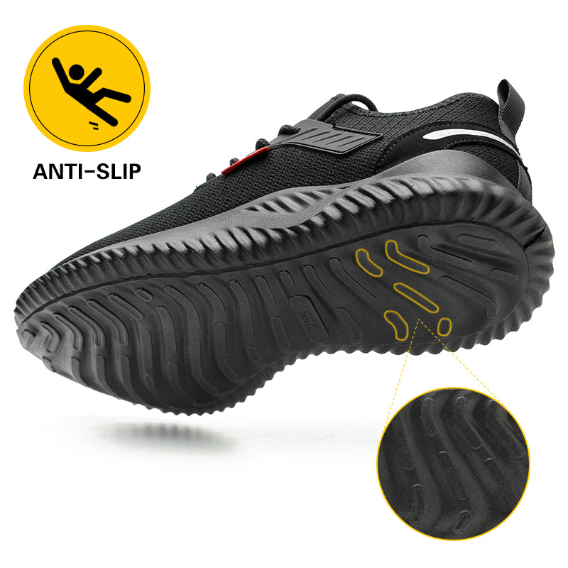 Mens Steel Toe Safety Shoes AntiSmash PunctureProof Work Sneakers Lightweight Indestructible Tactic 5