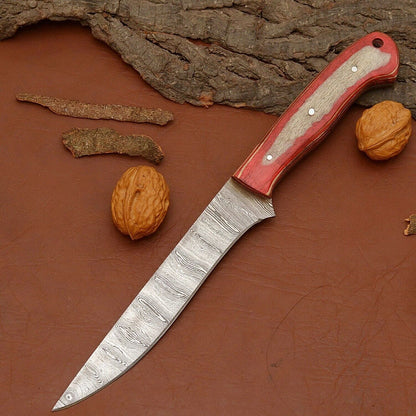 Signature Handmade Damascus Chef Knife  Sharp 7 Inch Blade For Professionals 1