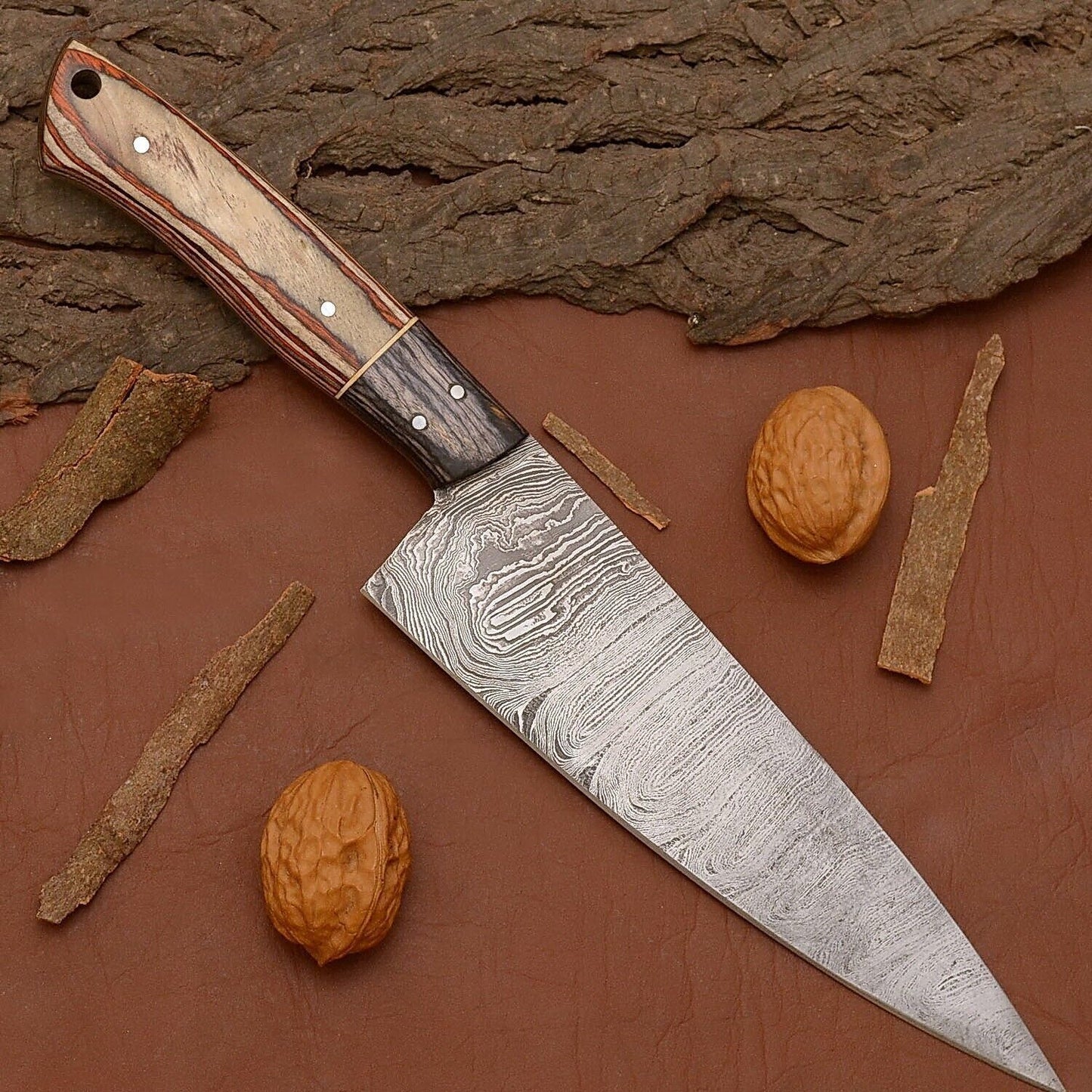 Master Forged Damascus Steel Knife  Professional Kitchen Chef Essential 1