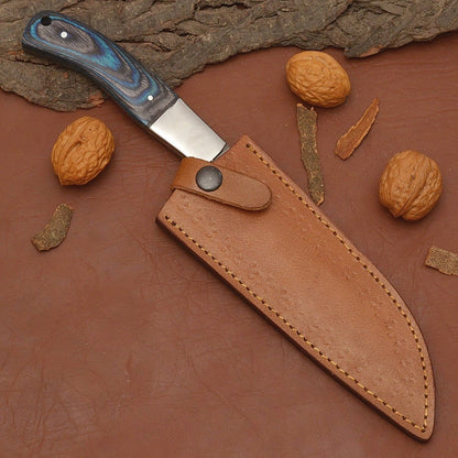 Professional Damascus Steel Kitchen Blade  Handmade Chef Knife With Sheath 3