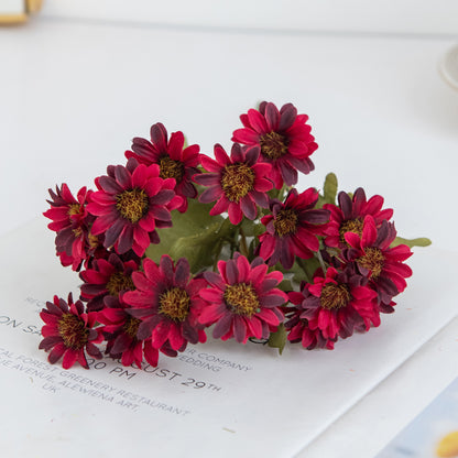 Artificial Plastic Daisy Flowers, Centerpieces, Fake Plant Wedding Decor, Room and Home Party Gifts, Handheld Festival B