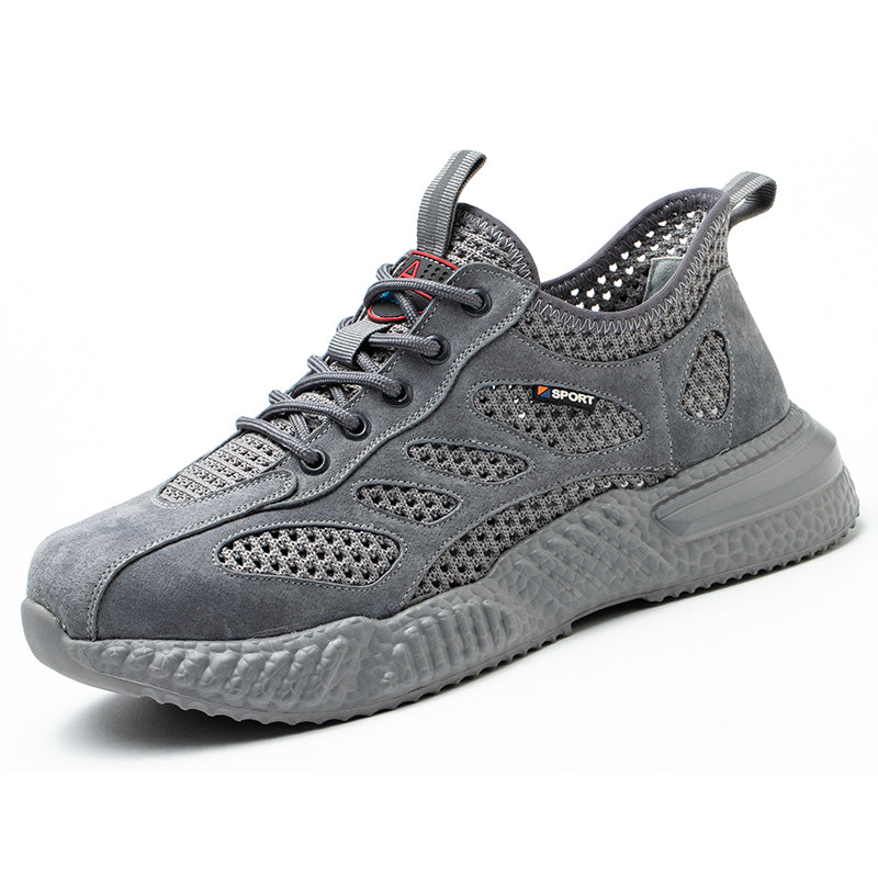 Breathable Lightweight Steel Toe Work Shoes For Men Summer Safety Shoes With Protection  Mesh Desig 5